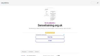 www.Sensetraining.org.uk - Sense eLearning: Login to the site
