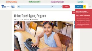 Online Touch Typing Program - FUSE - Department of Education ...