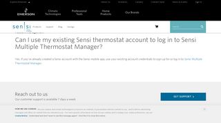 Can I use my existing Sensi thermostat account to log in to Sensi ...