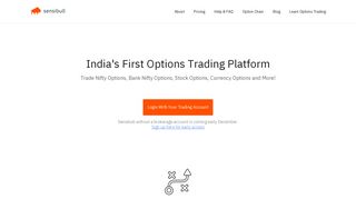 Sensibull | India's first Option Trading Platform