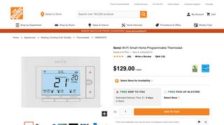 Sensi Wi-Fi Smart Home Programmable Thermostat | The Home ...