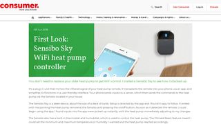 First Look: Sensibo Sky WiFi heat pump controller - Consumer NZ