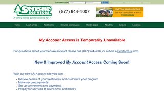 Account Access Unavailable - Senske Services