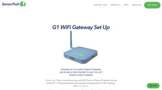 G1 WiFi Gateway Set Up - SensorPush