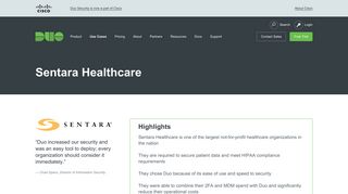 Sentara Healthcare: Duo Case Study | Duo Security