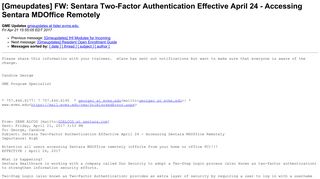 [Gmeupdates] FW: Sentara Two-Factor Authentication Effective April ...