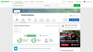 Sentext Solutions Reviews | Glassdoor