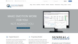 sentimenTrader: Stock Market Sentiment Research