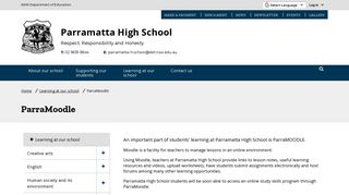 ParraMoodle - Parramatta High School