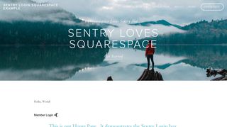 Sentry Login Squarespace Example