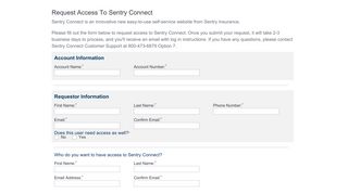 Request Access | Sentry Insurance