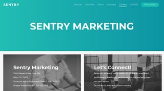 Contact - Sentry Marketing - helping businesses improve