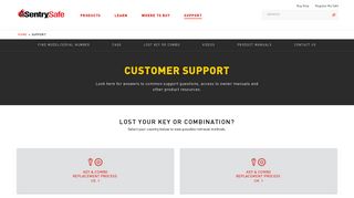 Customer Support | SentrySafe