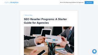 SEO Reseller Programs: A Starter Guide for Agencies - AgencyAnalytics