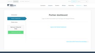 Partner dashboard - SEOshop