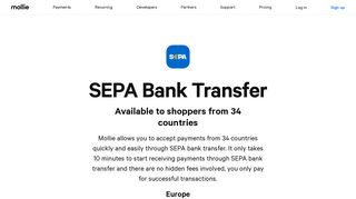 Accept SEPA bank transfers quickly and reliably – Mollie