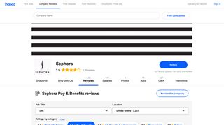 Working at Sephora: 449 Reviews about Pay & Benefits | Indeed.com