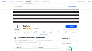 How much does Sephora pay? | Indeed.com