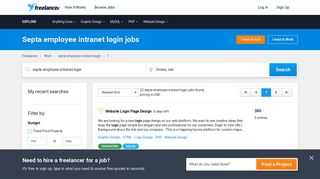 Septa employee intranet login Jobs, Employment | Freelancer