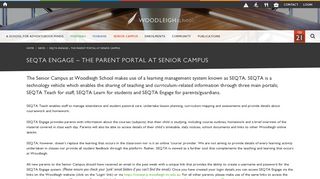 SEQTA Engage – The Parent Portal at Senior ... - Woodleigh School