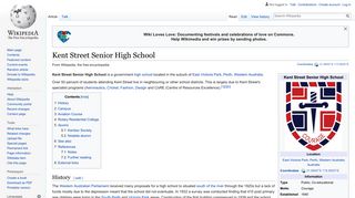 Kent Street Senior High School - Wikipedia