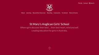 St Mary's Anglican Girls' School: Home Page Content