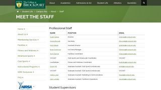 Meet the Staff: The College at Brockport