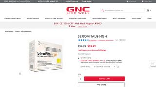SeroVital® hgh | GNC