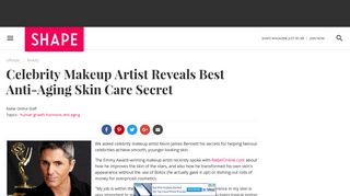 Celebrity Makeup Artist on SeroVital for Anti-Aging Skin Care | Shape ...
