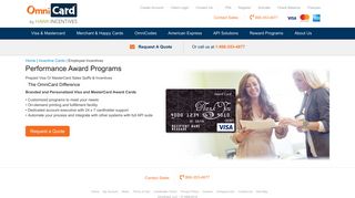 Sales Spiffs & Gift Incentive Programs - Prepaid Cards - OmniCard