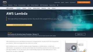 AWS Lambda – Serverless Compute - Amazon Web Services