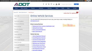 Online Services - Arizona Department of Transportation