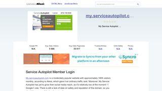 My.serviceautopilot.com website. Service Autopilot Member Login.