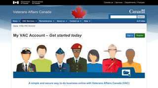 My VAC Account - Veterans Affairs Canada