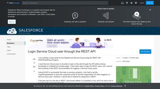 servicecloud - Login Service Cloud user through the REST API ...