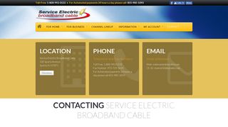Contact - Service Electric Broadband Cable