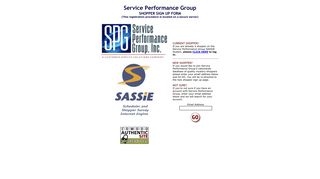 Service Performance Group - Shopper Sign Up