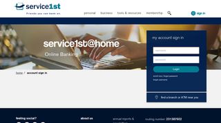 account sign in - Service 1st Federal Credit Union
