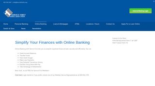 Service First Federal Credit Union – Online Banking