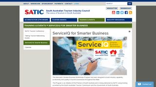 ServiceIQ for Smarter Business - South Australian Tourism Industry ...