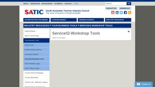 ServiceIQ Workshop Tools - SATIC | Industry Resources