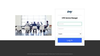 HPE Service Manager: Login
