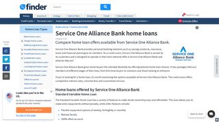 Service One Alliance Bank Banking Home Loans Comparison ... - Finder
