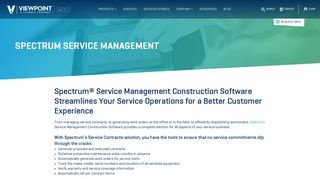 Spectrum Service Management - Viewpoint Construction Software
