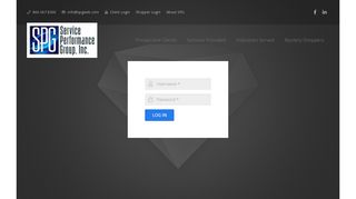 Login Page - Service Performance Group, Inc.