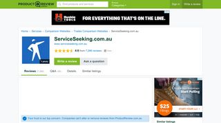 ServiceSeeking.com.au Reviews - ProductReview.com.au