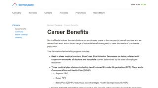 Career Benefits | ServiceMaster