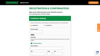 Register for Online Access | Terminix