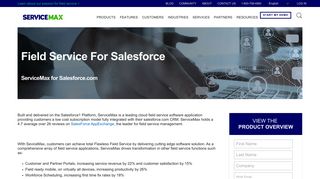 Field Service For Salesforce - ServiceMax