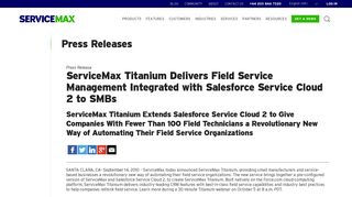 ServiceMax Titanium Delivers Field Service Management Integrated ...